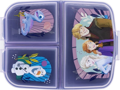 Stor Frozen II Kids Lunch Plastic Box Purple