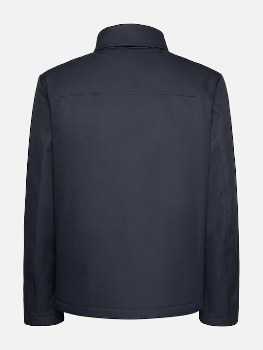 M Vincit Winter Jacket Windproof Navy Blue