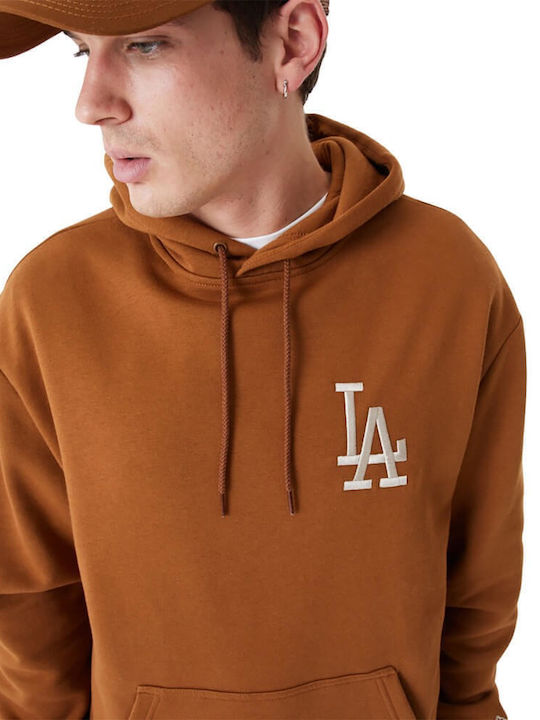 Los Angeles Dodgers Φούτερ με Κουκούλα Καφέ