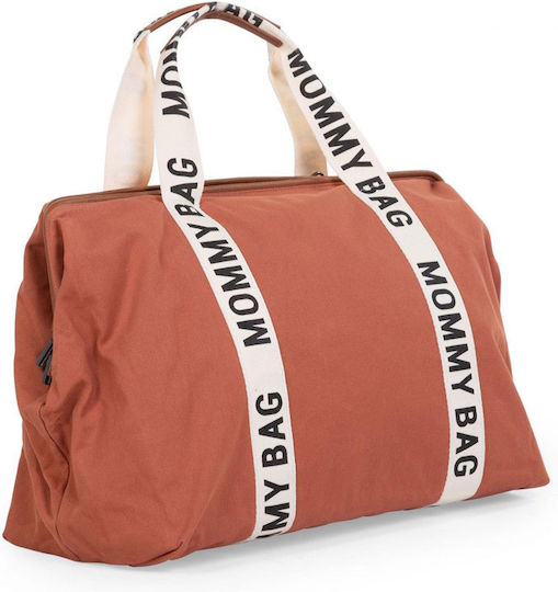 Childhome Wickeltasche-Wickeltasche Schulter/Hand Terracotta 55x30x30cm.