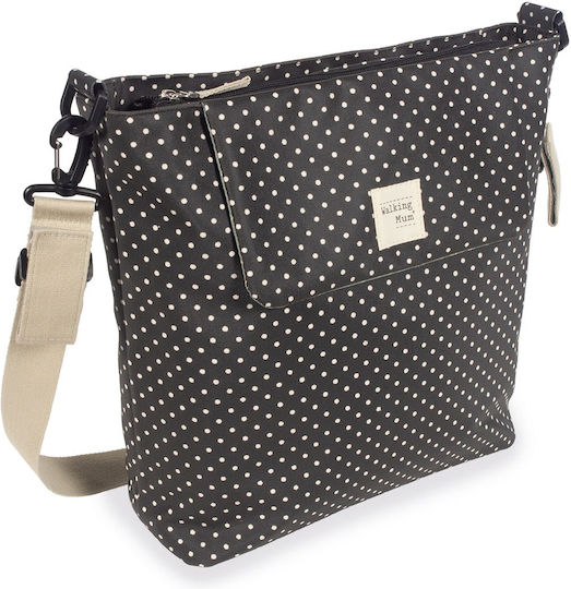 Walking Mum Walking Mum Shoulder Bag - Changing Pad Emily Black 41x12x34cm