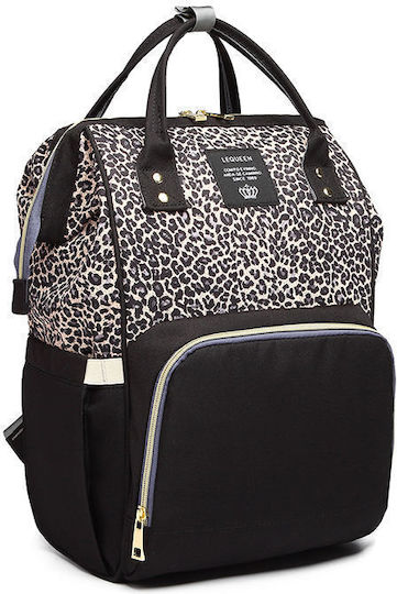 Lequeen Diaper Bag Backpack Black 26x15x41cm
