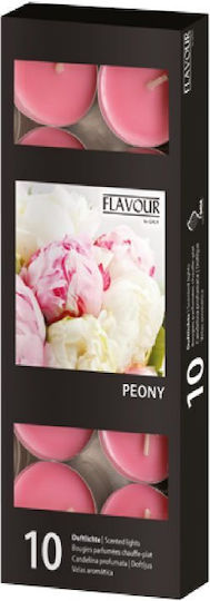 Uniker Ρεσώ με Άρωμα Peony σε Ροζ Xρώμα (έως 4 Ώρες Καύσης) 10τμχ
