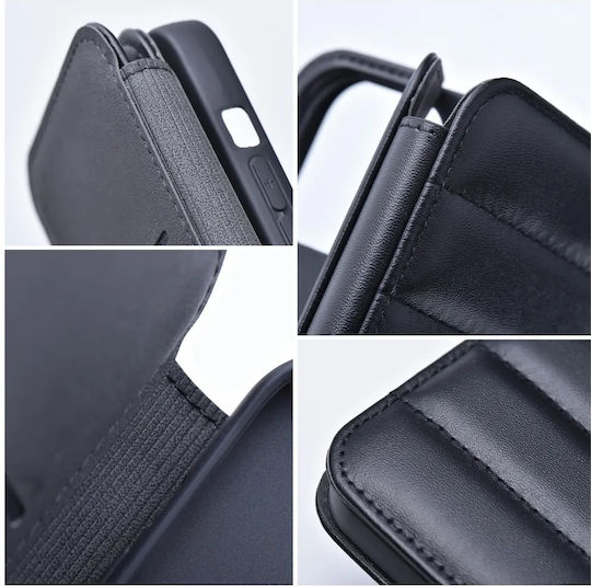 NetOne Back Cover Δερματίνης Μαγνητικό Μαύρο (iPhone 14 Pro)