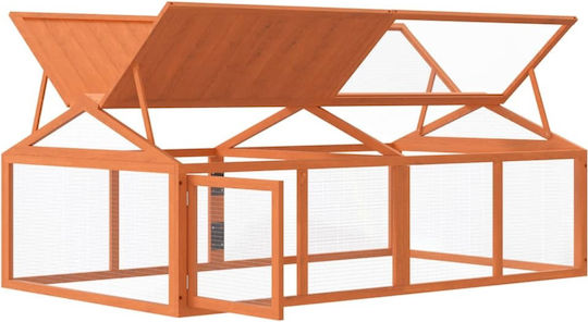 vidaXL Wooden Poultry Coop L2 x W1.12 x H0.74m