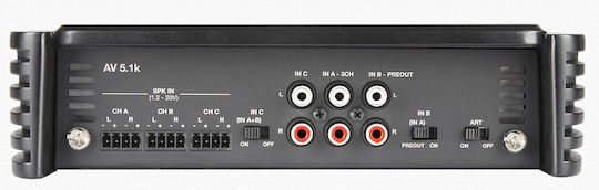 Audison Ενισχυτής Автомобилен Voce AV 5.1k HD 5 канала (Клас A)