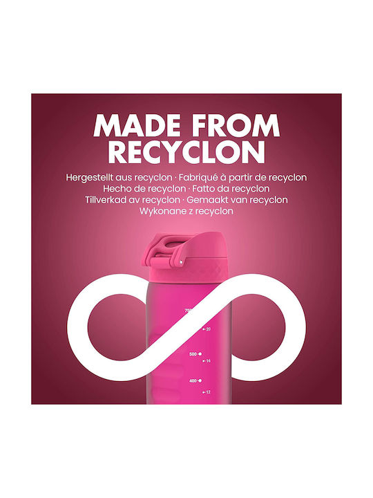 Ion8 Sportiv Sticla de apa Plastic 750ml Roz