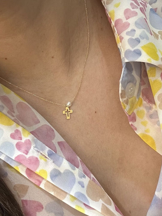 Ekan Charm aus Gold 14K mit Perlen
