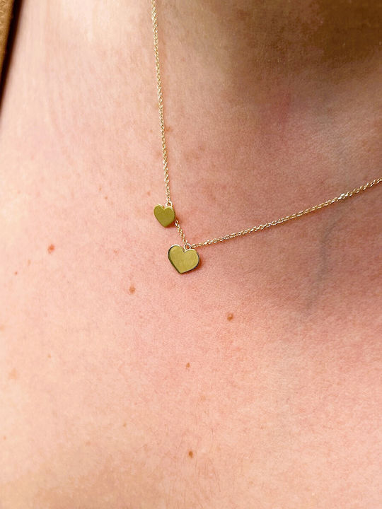 Ekan with design Heart from Gold 14K with Diamond