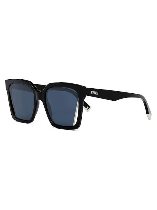 Fendi Sonnenbrillen mit Schwarz Rahmen und Schwarz Linse FE40085I 01V