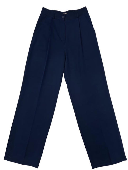 Women's Fabric Trousers Blue