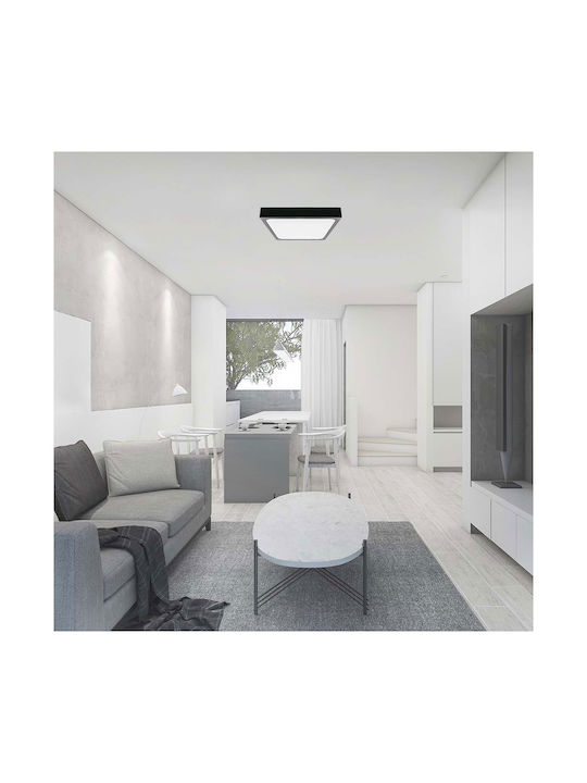 V-TAC Κλασική Μεταλλική Πλαφονιέρα Οροφής με Ενσωματωμένο LED σε Λευκό χρώμα