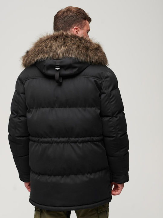 D2 Ovin Chinook Winter Jacke Parka Schwarz