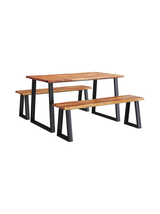 Dining Room 3pcs 140x80cm
