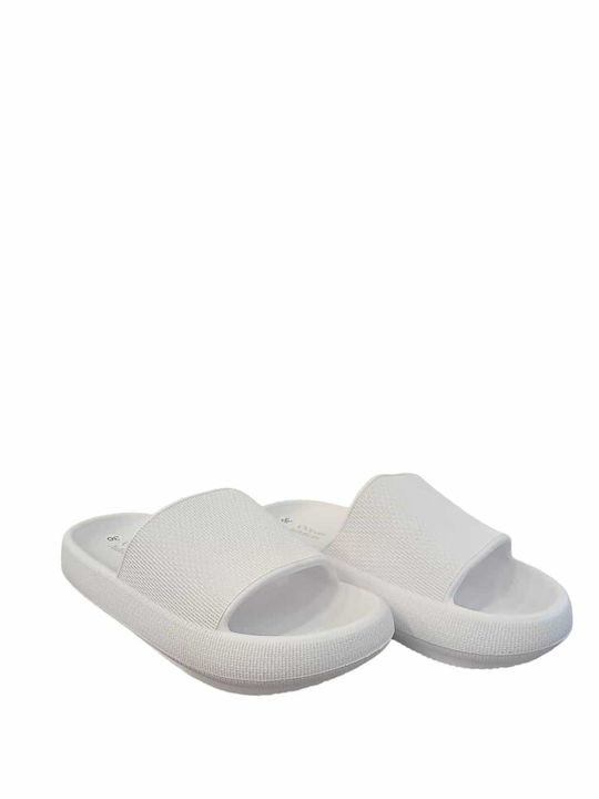 Ocean Addict Women's Slides White