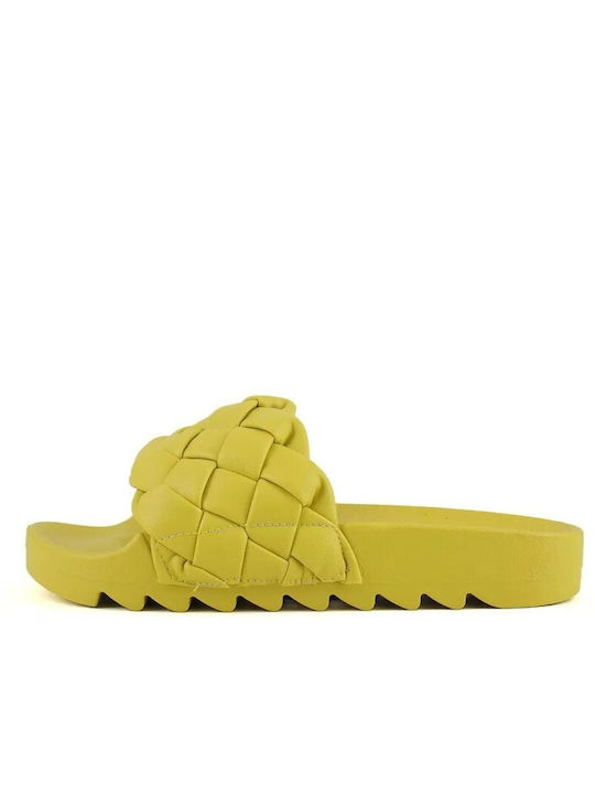 Colors Of California Women's Slides Yellow -YEL