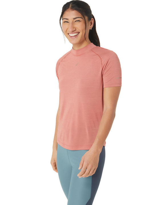 ASICS Damen Sportlich T-shirt Rosa