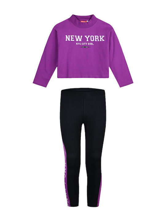 Kids' Set with Leggings Winter 2pcs Papaya