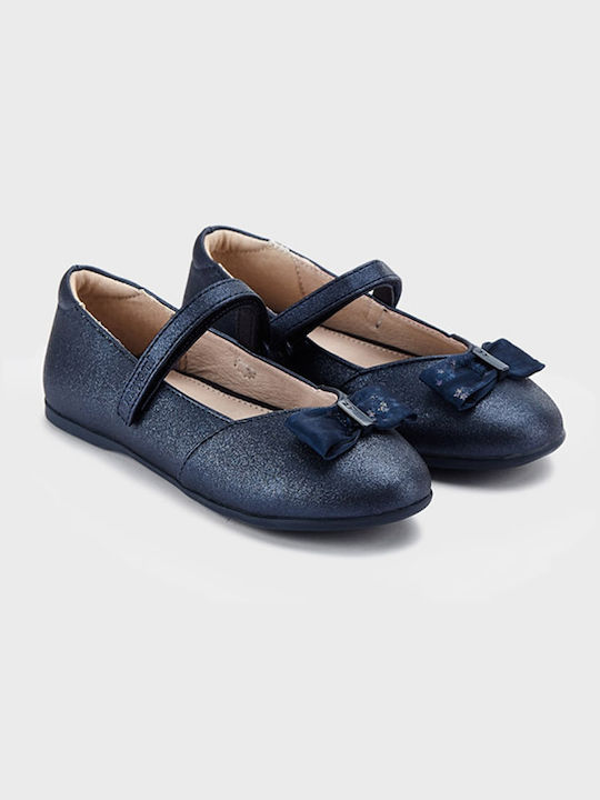 Mayoral Kids Anatomic Ballerinas with Hoop & Loop Closure Navy Blue