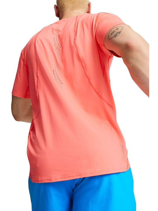 Puma Cloudspun Men's Athletic T-shirt Short Sleeve Orange