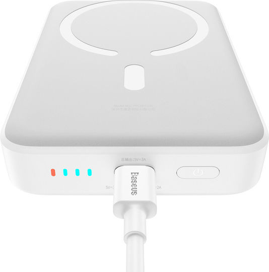 Baseus Magnetic Mini MagSafe Power Bank 10000mAh 30W με Θύρα USB-C Λευκό