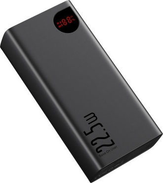 Baseus Adaman Baterie Externă 40000mAh 22.5W Cu 3 Porturi De Ieșire USB-A Și Port USB-C Power Delivery Încărcare Rapidă Neagră