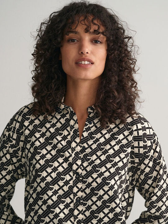 Women's Denim Long Sleeve Shirt White