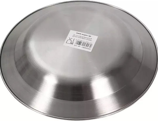 Mil-Tec Πιάτο Γλυκού Inox Ασημί με Διάμετρο 22cm Mil-Tec Πιάτο Γλυκού Inox Ασημί με Διάμετρο 22cm