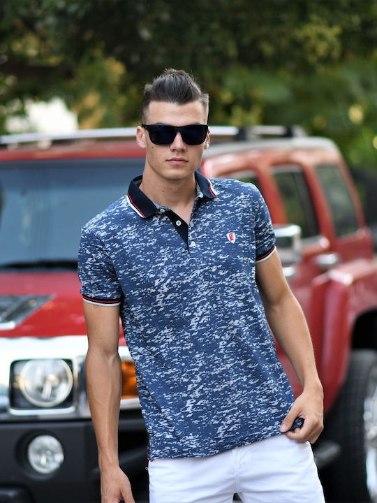 Polo Kurzarmbluse Blau