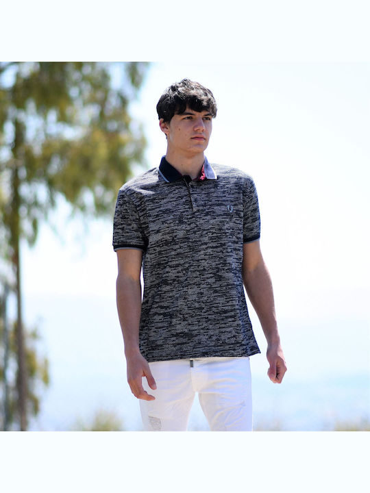 Polo Kurzarmbluse Gray