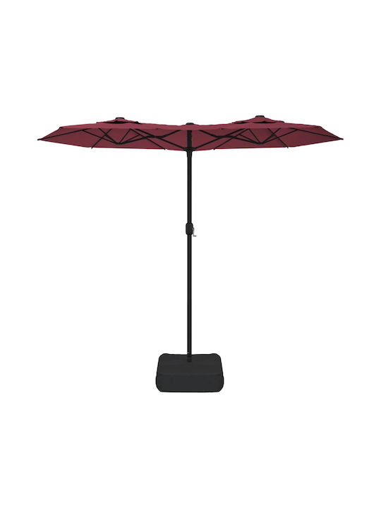 Aluminum Burgundy Garden & Terrace Parasol 3.16x1.45xHeight 2.4m