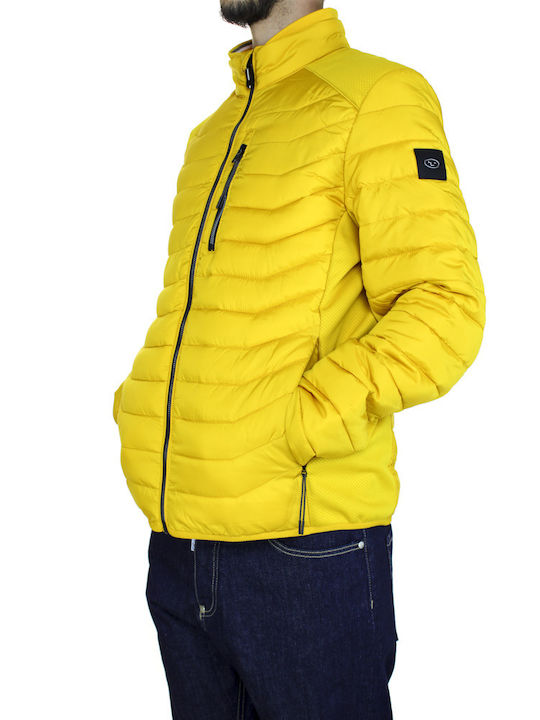 Tom Tailor Herren Winter Jacke Puffer Gelb