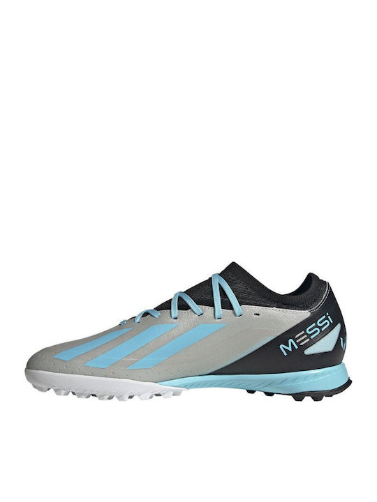 adidas X Crazyfast Messi.3 Football Shoes with Molded Cleats Silver