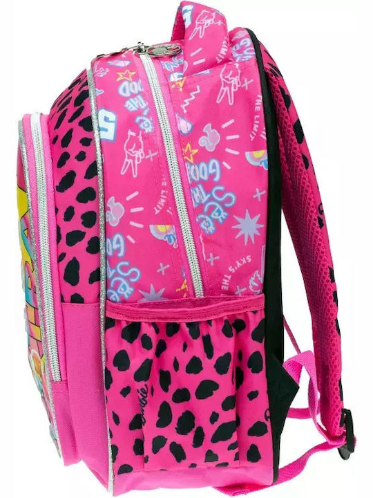 Gim Barbie School Backpack for Elementary with Water Bottle Holder Multicolour 12L 25 x 15 x 30cm