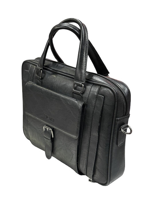 Mohicans Black Line Men's Briefcase Black