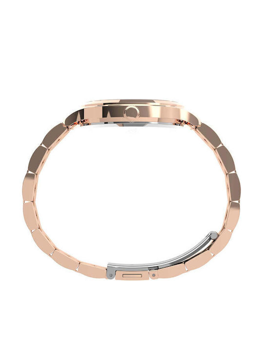 Timex Peyton Women's Watch with Pink Gold Metal Bracelet