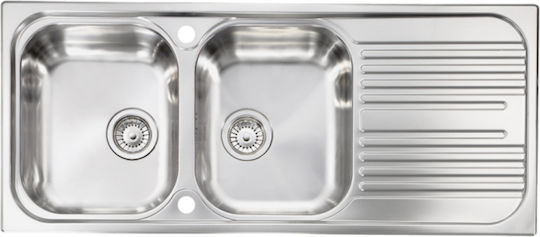 Sanitec 10695 Ένθετος Δεξιός Inox Σαγρέ Μ100xΠ50cm Ασημί Sanitec 10695 Ένθετος Δεξιός Inox Σαγρέ Μ100xΠ50cm Ασημί