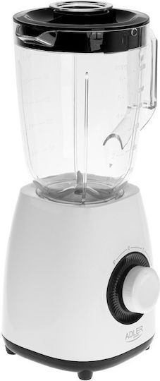 Adler Μπλέντερ με Πλαστική Κανάτα 1.5 lt 1000W Λευκό AD-4085