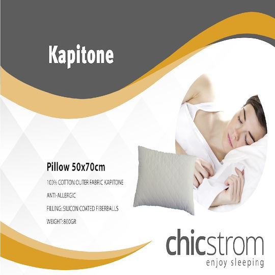 Chic Strom Kapitone Pernă Pat Microfibra 50x70cm