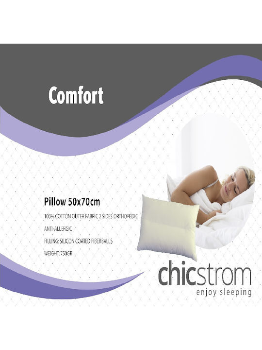 Chic Strom Comfort Μαξιλάρι Ύπνου Hollowfiber 50x70cm