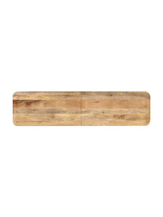 Bancă De Bucătărie Cu Suprafeță Din Lemn Alb 160x40x45cm