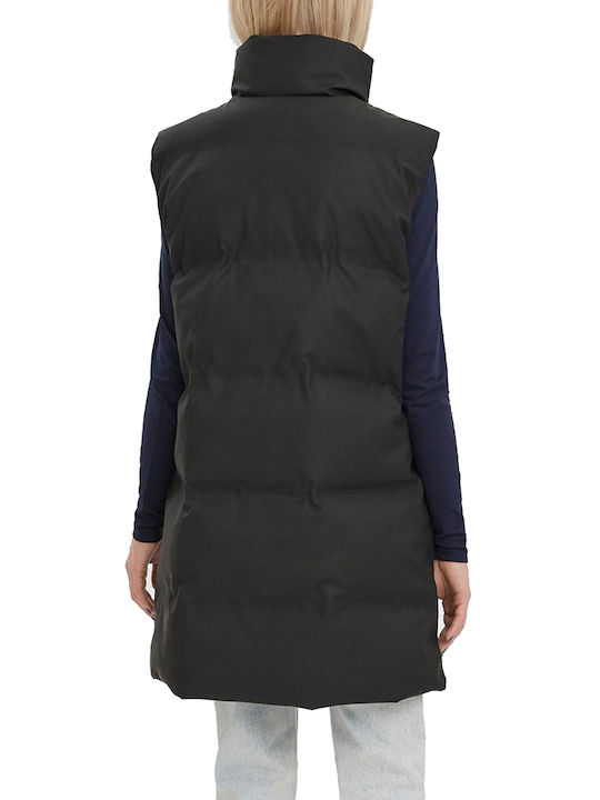 Vero Moda Women's Long Puffer Jacket for Spring or Autumn Black