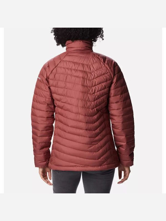 Columbia Lite Women's Short Puffer Jacket for Spring or Autumn Red
