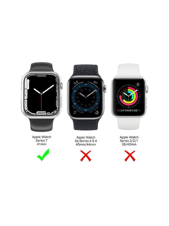 WG59 Пластмасов Калъф в Прозрачен цвят за Apple Watch Series 7