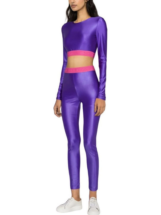 Instruire Colanti de femei Cropped Colanti Violet