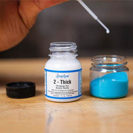 Angelus 2-Thick Paint Thickener Ειδικό Χρώμα Χειροτεχνίας Ασημί για Δέρμα 118ml