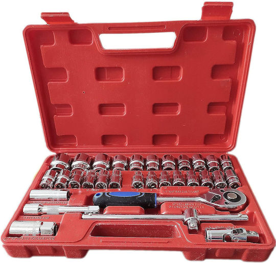 Ratschen- & Steckschlüssel-Sets 1\2" 32Stück
