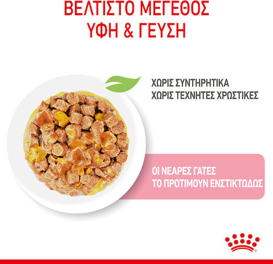 Royal Canin Sterilised Kitten Wet Food for Young Cats in Pouches 85gr