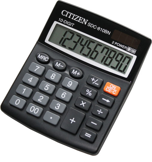 Citizen SDC810BN Калкулатор Ежедневна употреба 10 Цифри в Черен Цвят 1бр