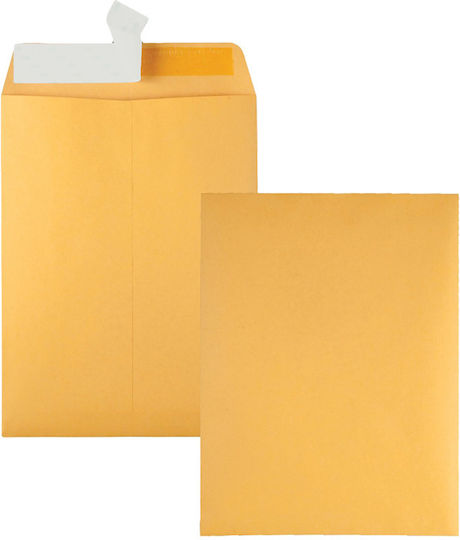 Metron Catalog Envelopes Set B5 Peel and Seal 500pcs 25x18cm Brown